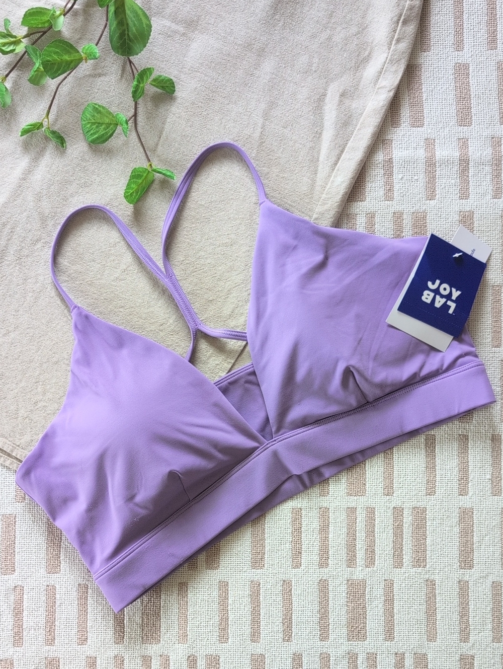 JoyLab | Lilac Plunge Sports Bra